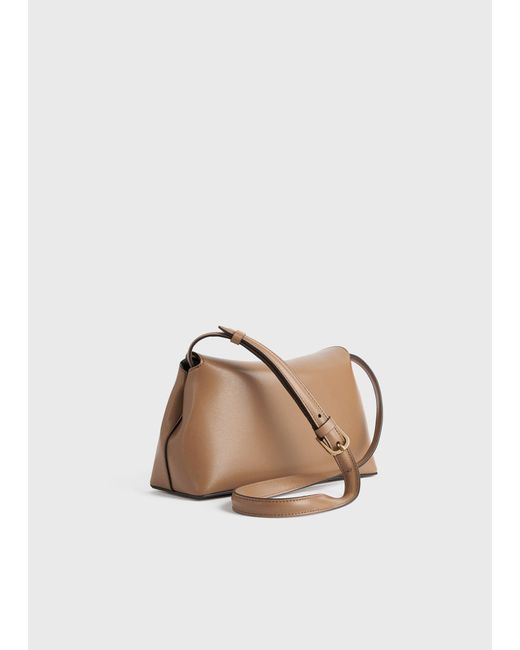 Totême  Natural T-Lock Leather Clutch