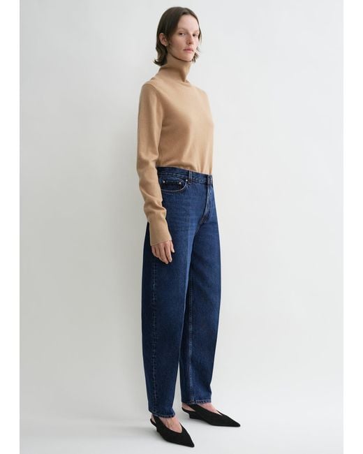 Totême  Blue Wide Tapered Leg Denim