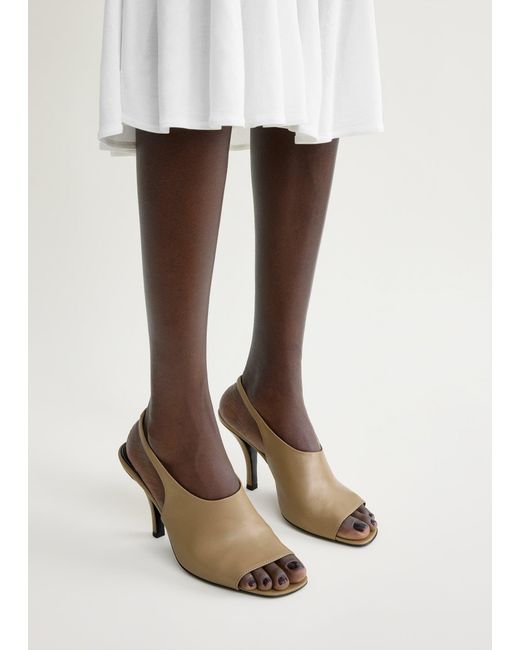 Totême  Natural Contour Nappa Slingbacks