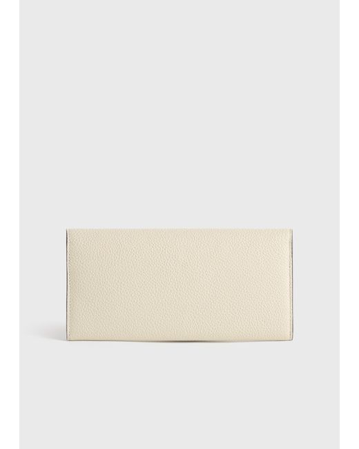 Totême  Natural T-Lock Grained-Leather Wallet