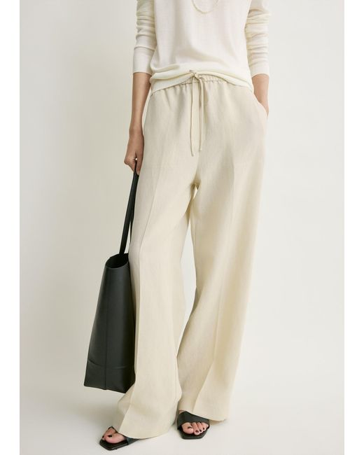 Totême Natural Fluid Drawstring Trousers