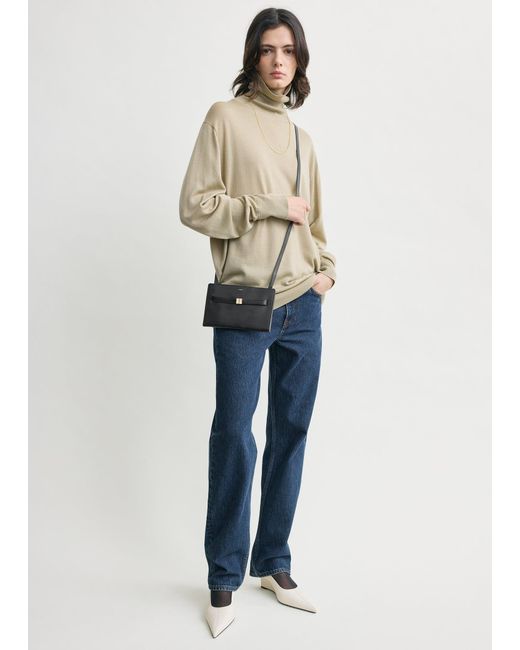 Totême White Belted Leather Crossbody