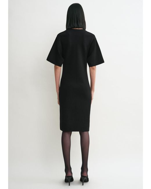 Totême Black Tee Knit Dress