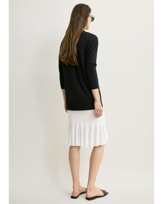 Totême Natural Fluted Knit Skirt