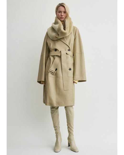 Totême  Natural Plush Shearling Muff