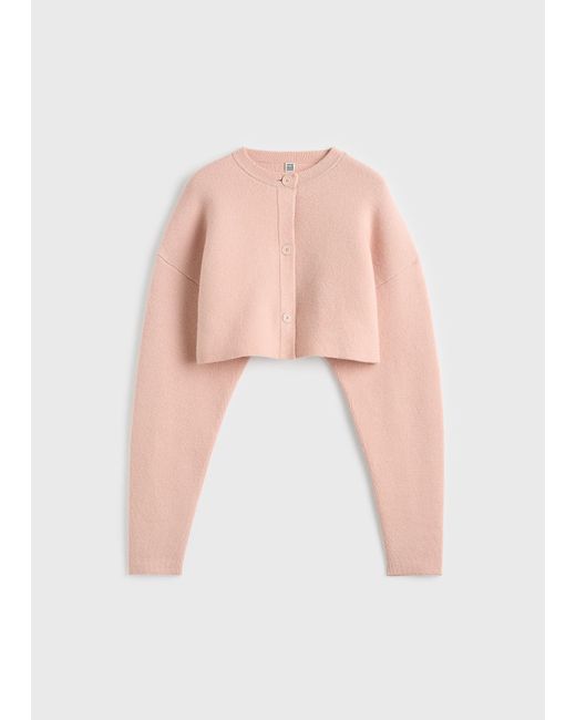 Totême Natural Cropped Oversized Cardigan