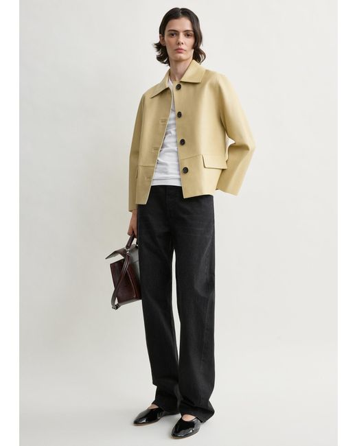 Totême Natural Bonded Leather Jacket