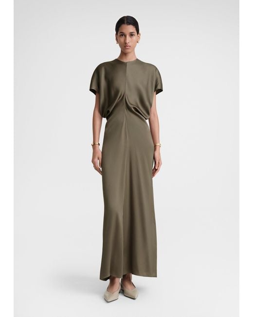 Totême  Green Slouch Waist Dress