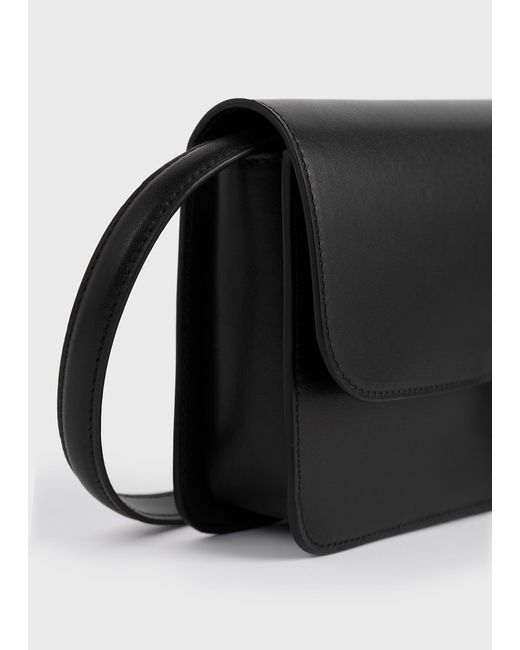 Totême  Black T-Lock Leather Crossbody