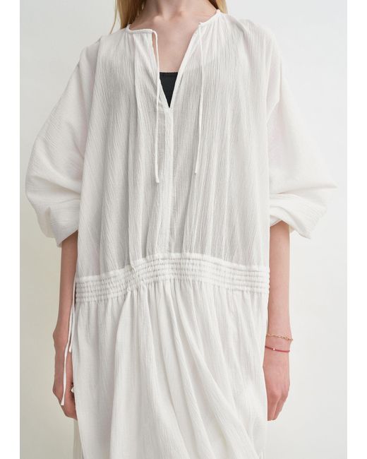 Totême Natural Drawstring Dress