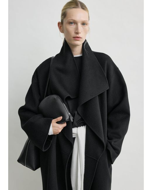 Totême  Black Signature Doublé Coat