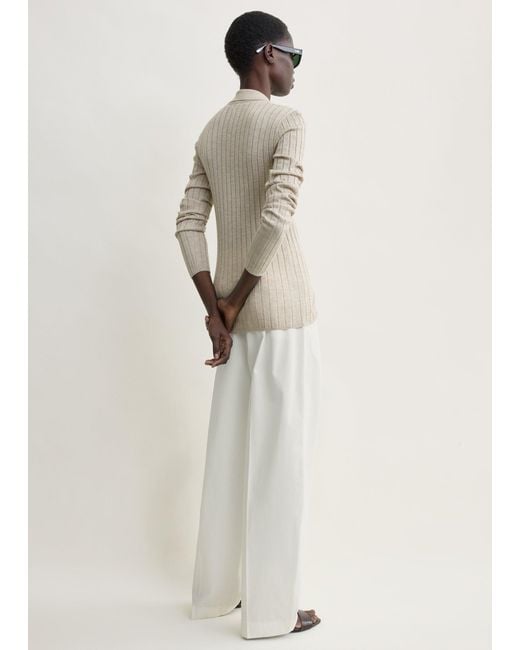 Totême  Natural Slim Ribbed Shirt