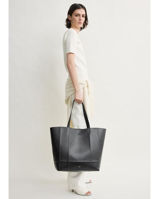 Totême  Black Roam Leather Tote