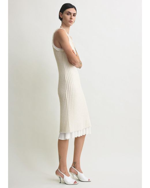 Totême Natural Mohair Knit Tank Dress