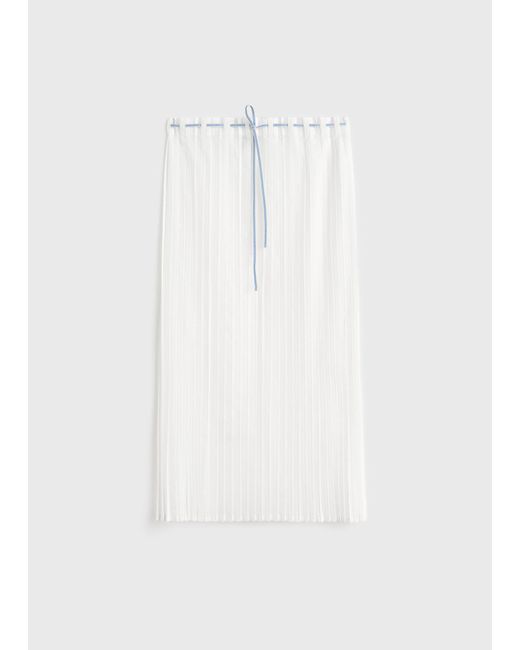 Totême Natural Belted Pleated Skirt