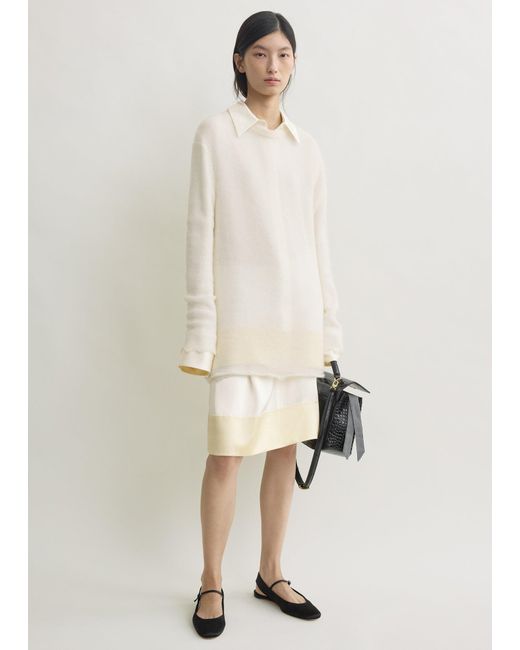 Totême Natural Long Open Weave Knit