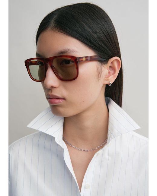 Totême Gray Navigator Sunglasses