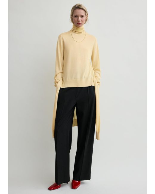 Totême  White Double-Sleeve Turtleneck