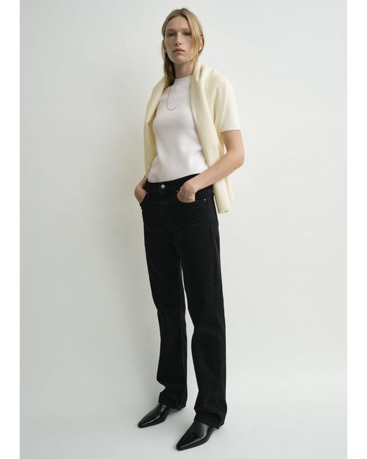 Totême  White Low Straight Denim