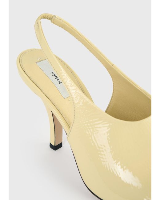 Totême Natural Contour Naplack Slingbacks