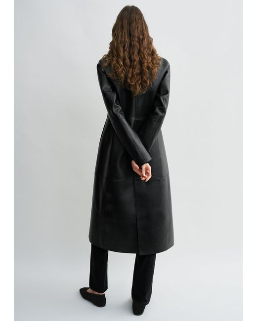 Totême  Black Slim Leather Coat