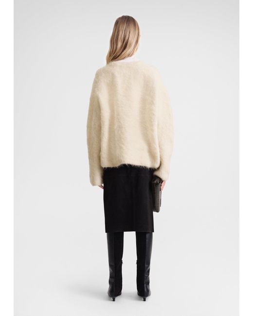 Totême Natural Boxy Alpaca Knit