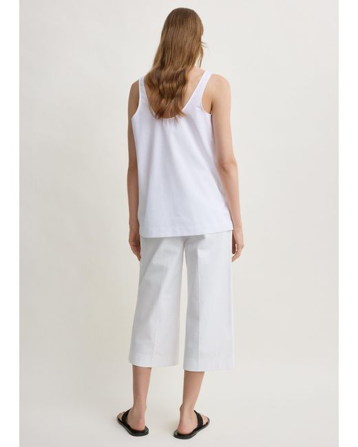Totême  White Cropped Trousers