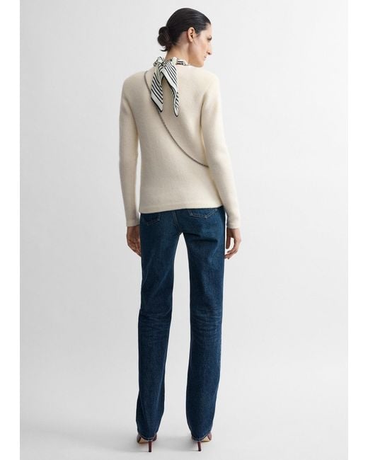 Totême Blue Structured Crew Knit