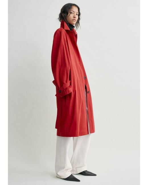 TOTEME Light Spring Trench in Red | Lyst