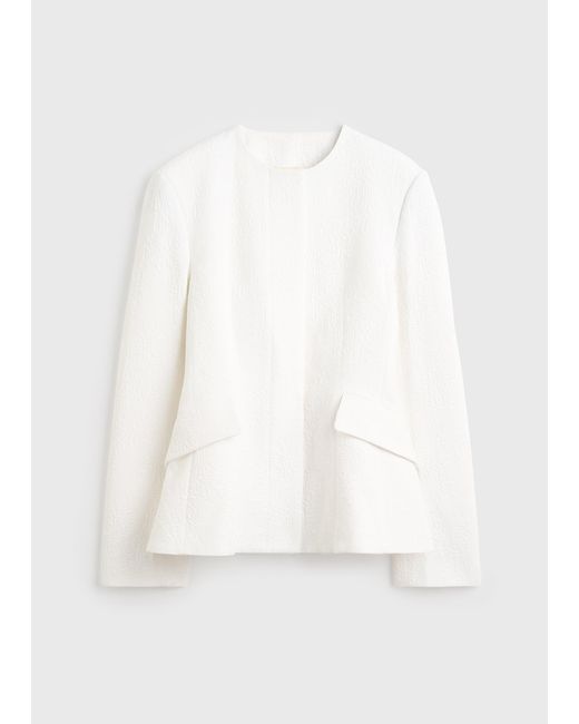 Totême Blue Jacquard Cotton Jacket