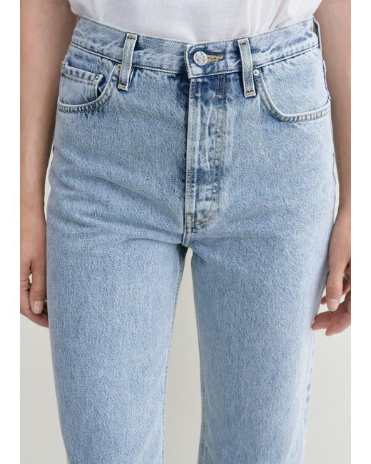 Totême  Blue Classic Cut Denim Full Length