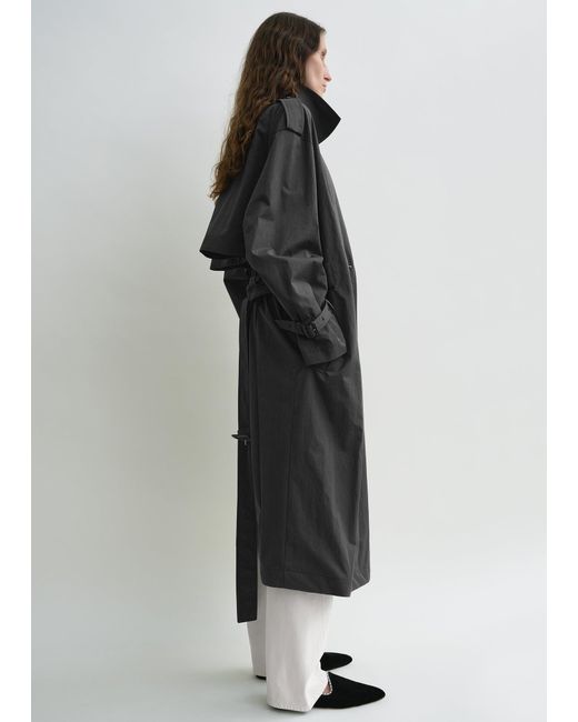 Totême Black Crisp Summer Trench