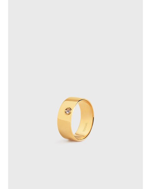 Totême  White Cigar Diamond Midi Ring 18Kt