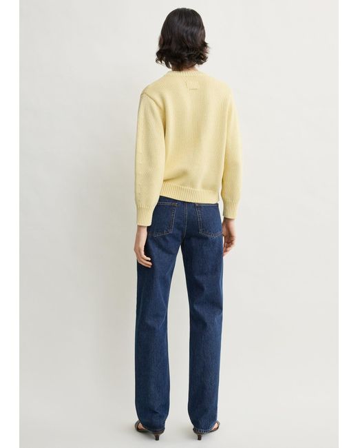 Totême Blue Oversized Crew Knit