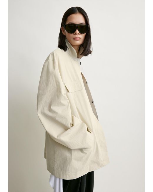 Totême  Natural Collared Drawstring Jacket