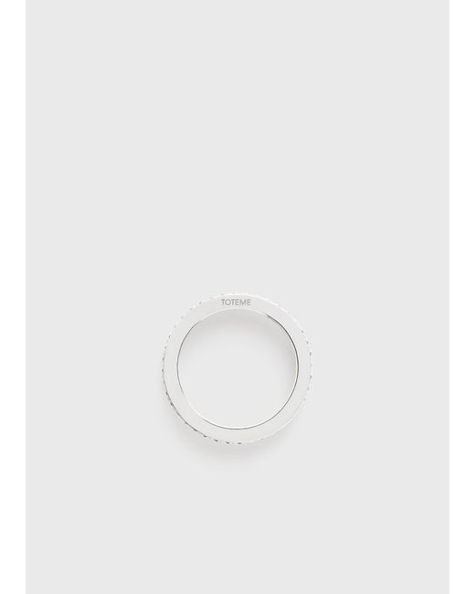 Totême  White Eternity Diamond Midi Ring 18Kt