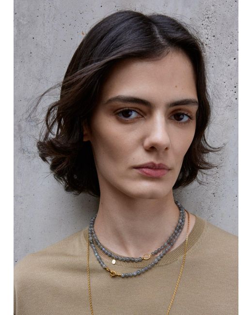 Totême  White Infinity Bead Necklace