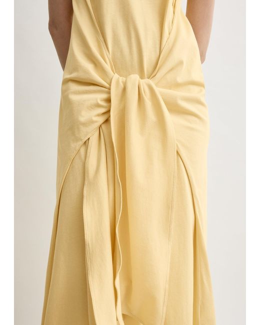 Totême Natural Tie-Waist Jersey Dress