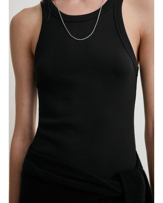 Totême  Black Curved Rib Tank Dress