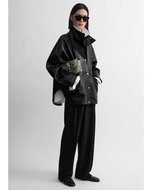 Totême Black Nappa Parachute Jacket