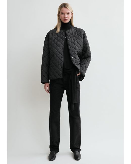 Totême Black Quilted Jacket
