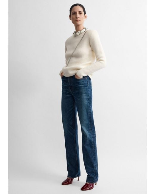 Totême Blue Structured Crew Knit