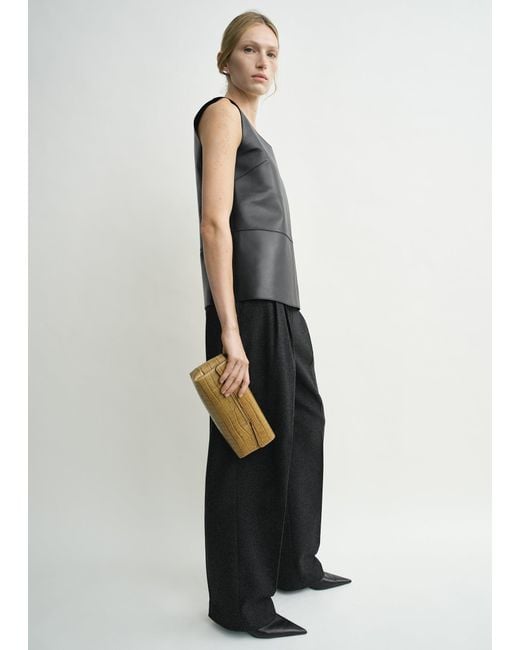 Totême Multicolor Soft Croco-Embossed T-Clutch