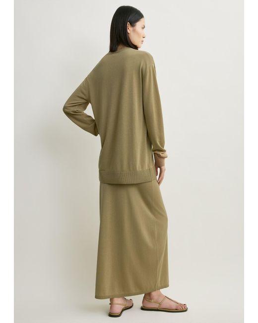 Totême Green Long-Sleeve Tee Knit