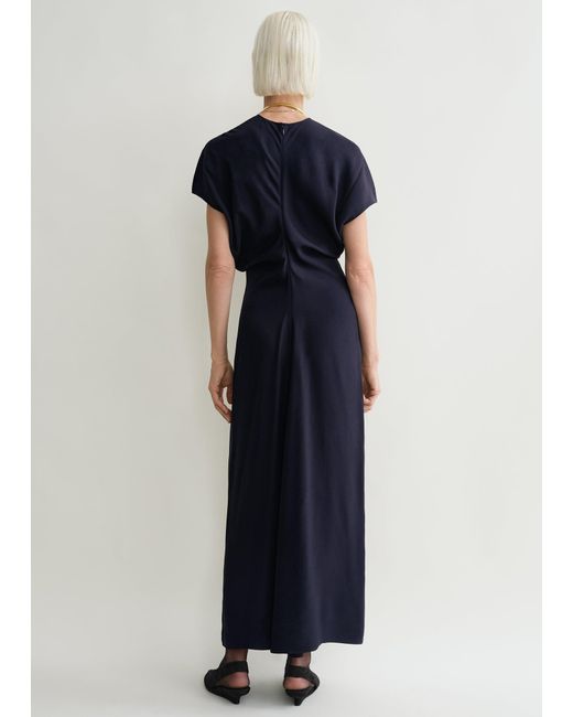 Totême Blue Slouch Waist Dress