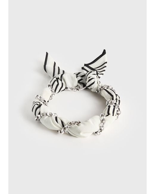 Totême Multicolor Silk Scarf Collar
