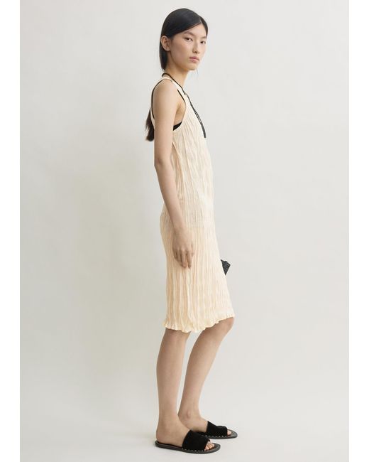 Totême Natural Crinkled Knit Tank Dress