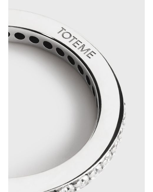 Totême  White Eternity Diamond Midi Ring 18Kt