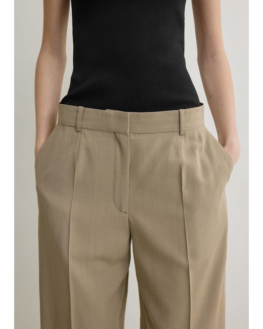 Totême  Gray Wide Fluid Shorts