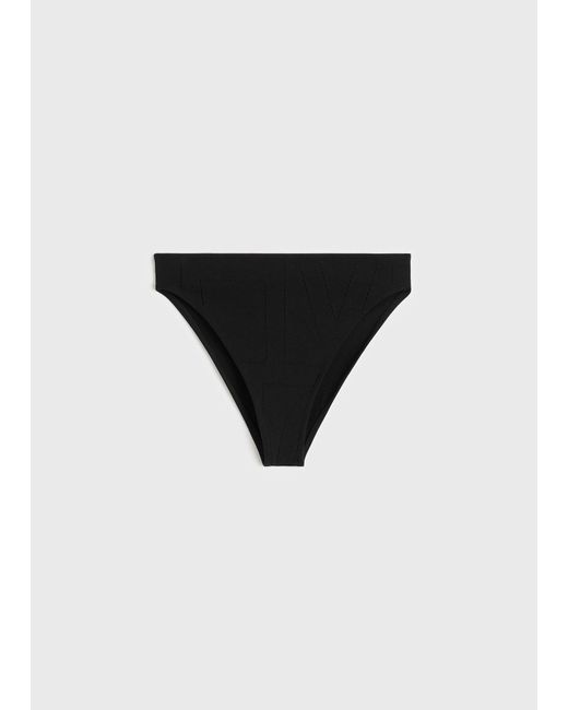Totême Natural Pointelle Strapless Bikini Top